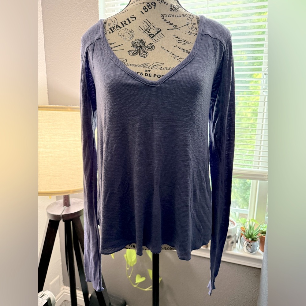 Intimately Free People Long Sleeve Purple Top